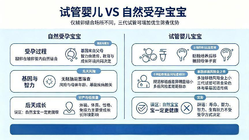 试管婴儿和自然受孕宝宝有区别吗? 试管婴儿和自然受孕宝宝有区别吗?