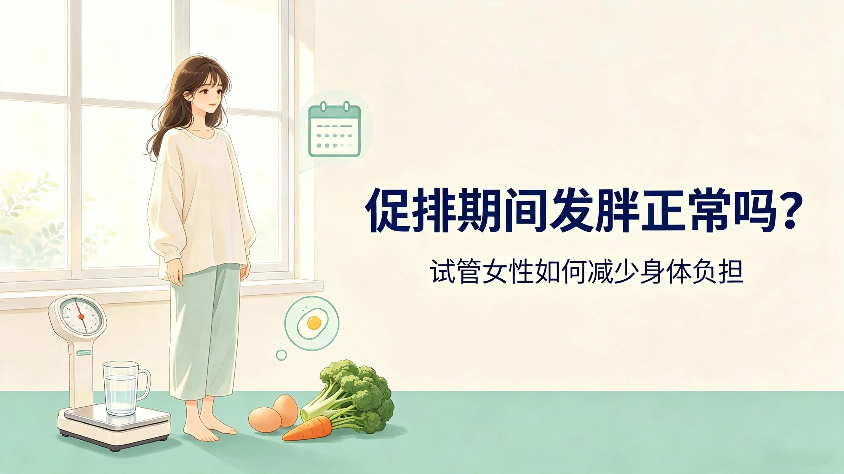促排期间发胖正常吗？试管女性如何减少身体负担