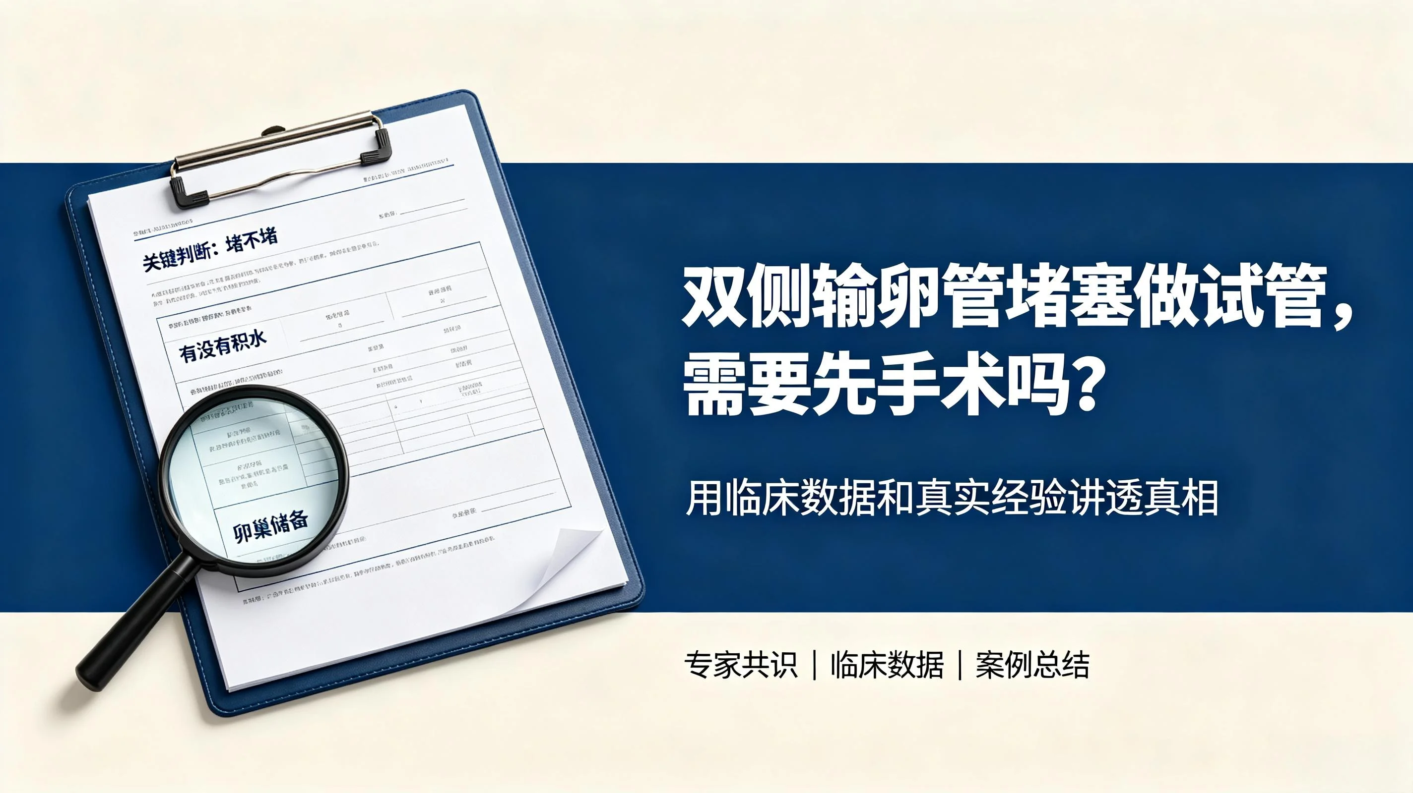 双侧输卵管堵塞做试管需要先做手术吗？过来人深度科普解答(3)