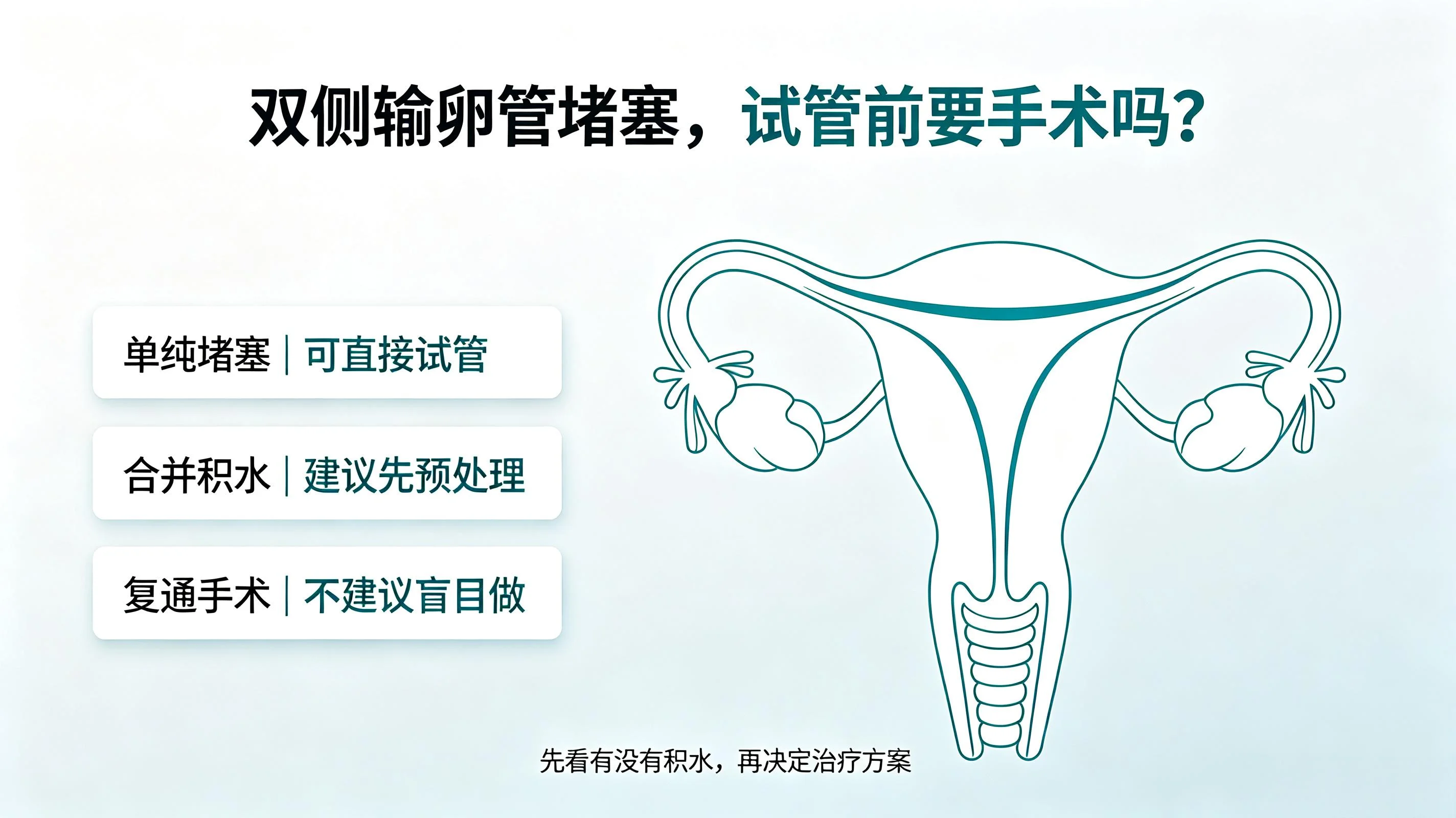 双侧输卵管堵塞做试管需要先做手术吗？过来人深度科普解答