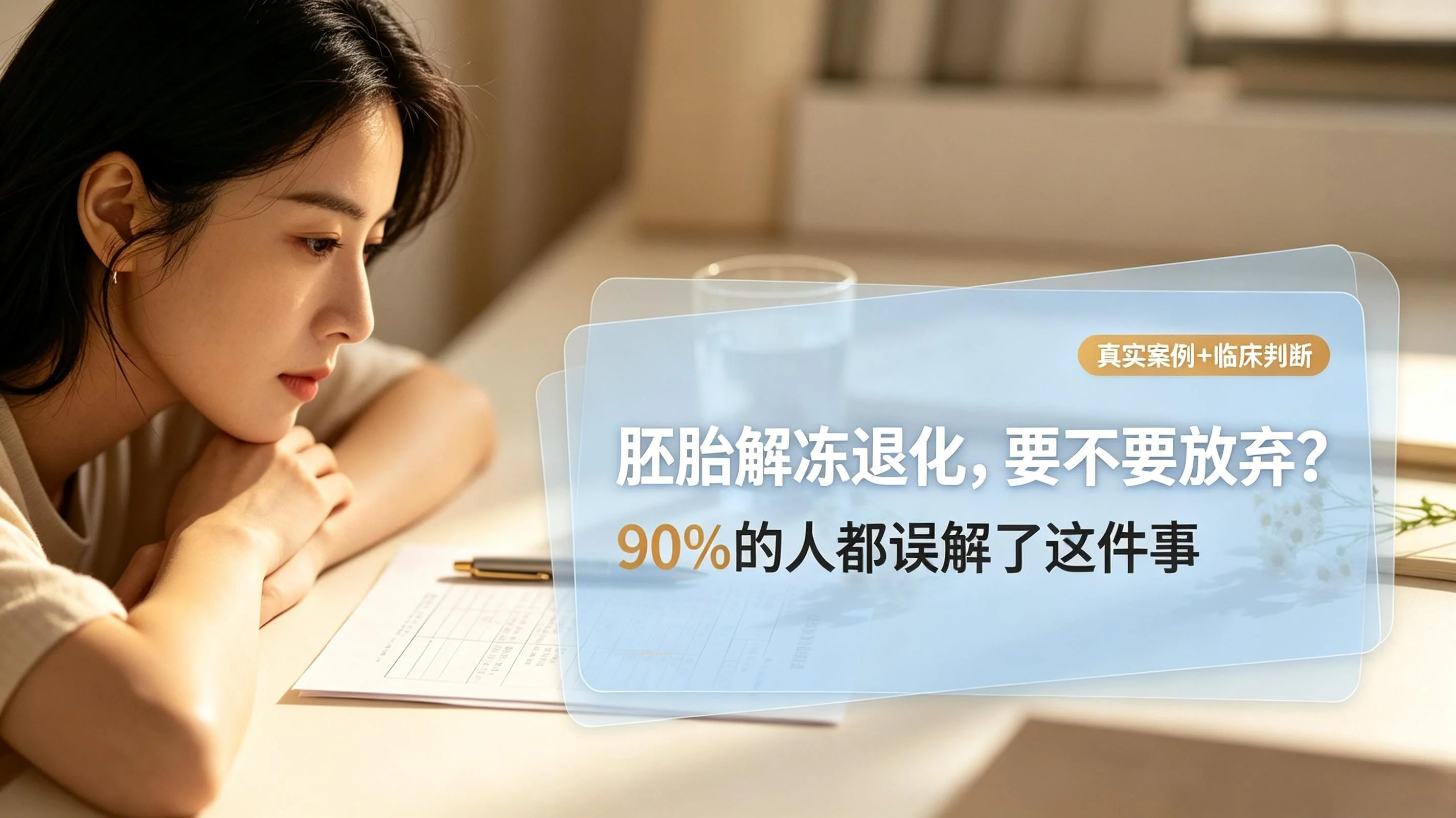 解冻胚胎出现退化！还能移植吗？90%试管姐妹都搞错的真相