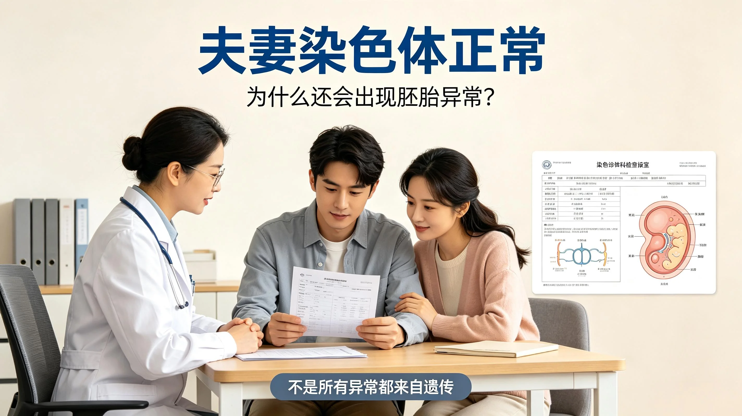 夫妻染色体完全正常，为什么胚胎依然出现染色体异常？终于懂了