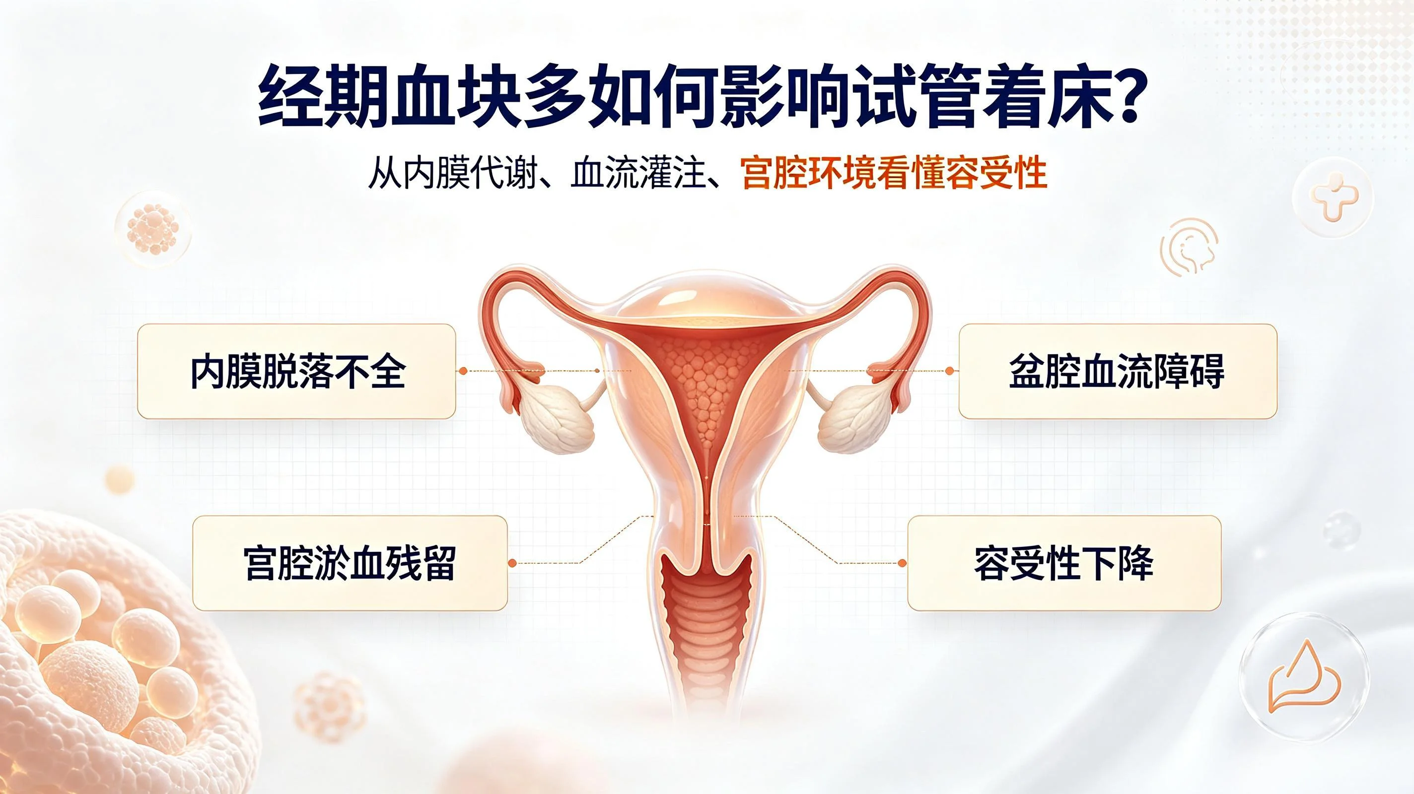经期血块多会影响试管内膜容受性吗？生殖医学深度拆解与着床干预方案