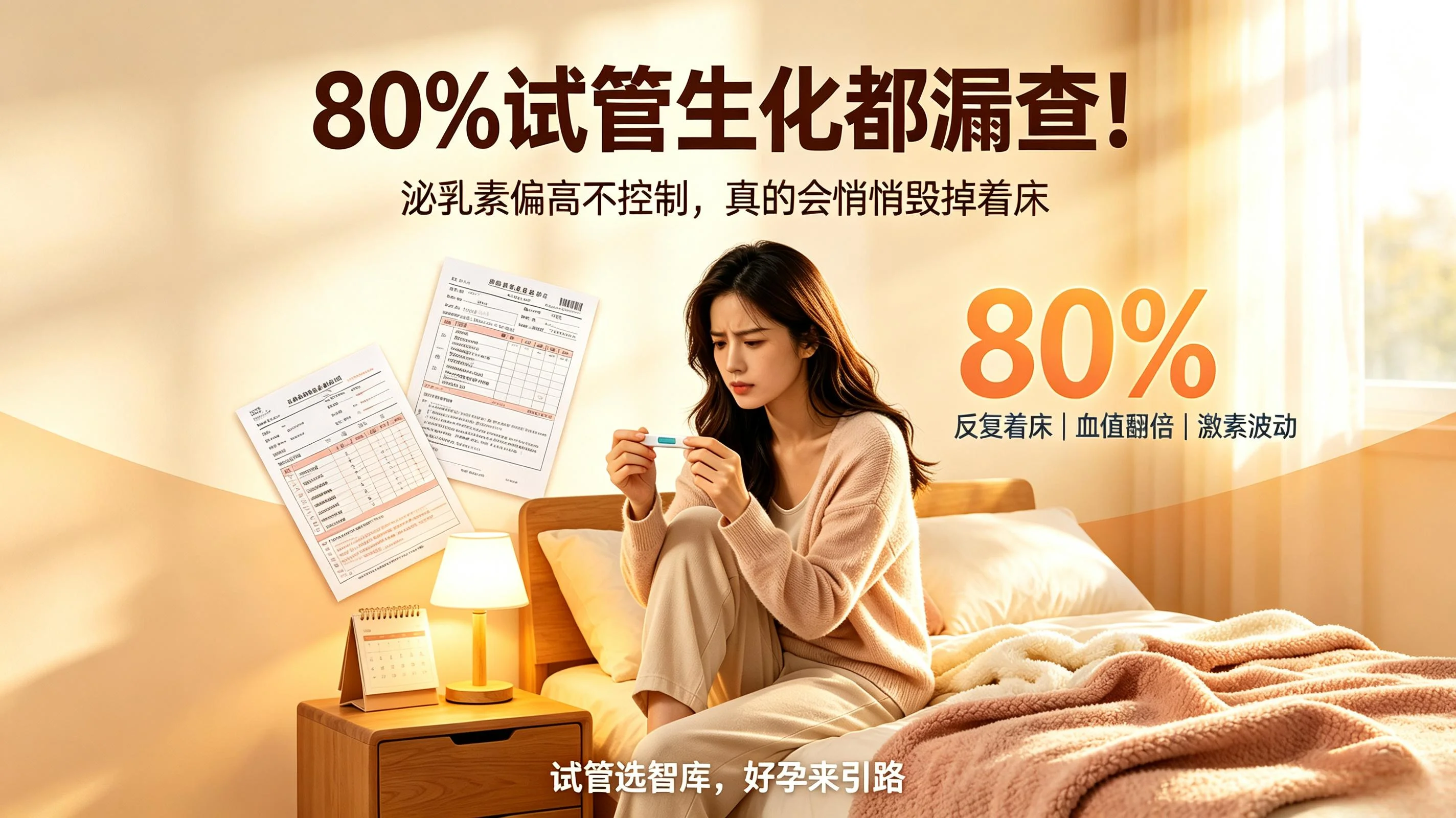 80%试管生化都漏查！泌乳素偏高不控制，真的会悄悄毁掉着床