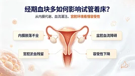 经期血块多会影响试管内膜容受性吗？生殖医学深度拆解与着床干预方案