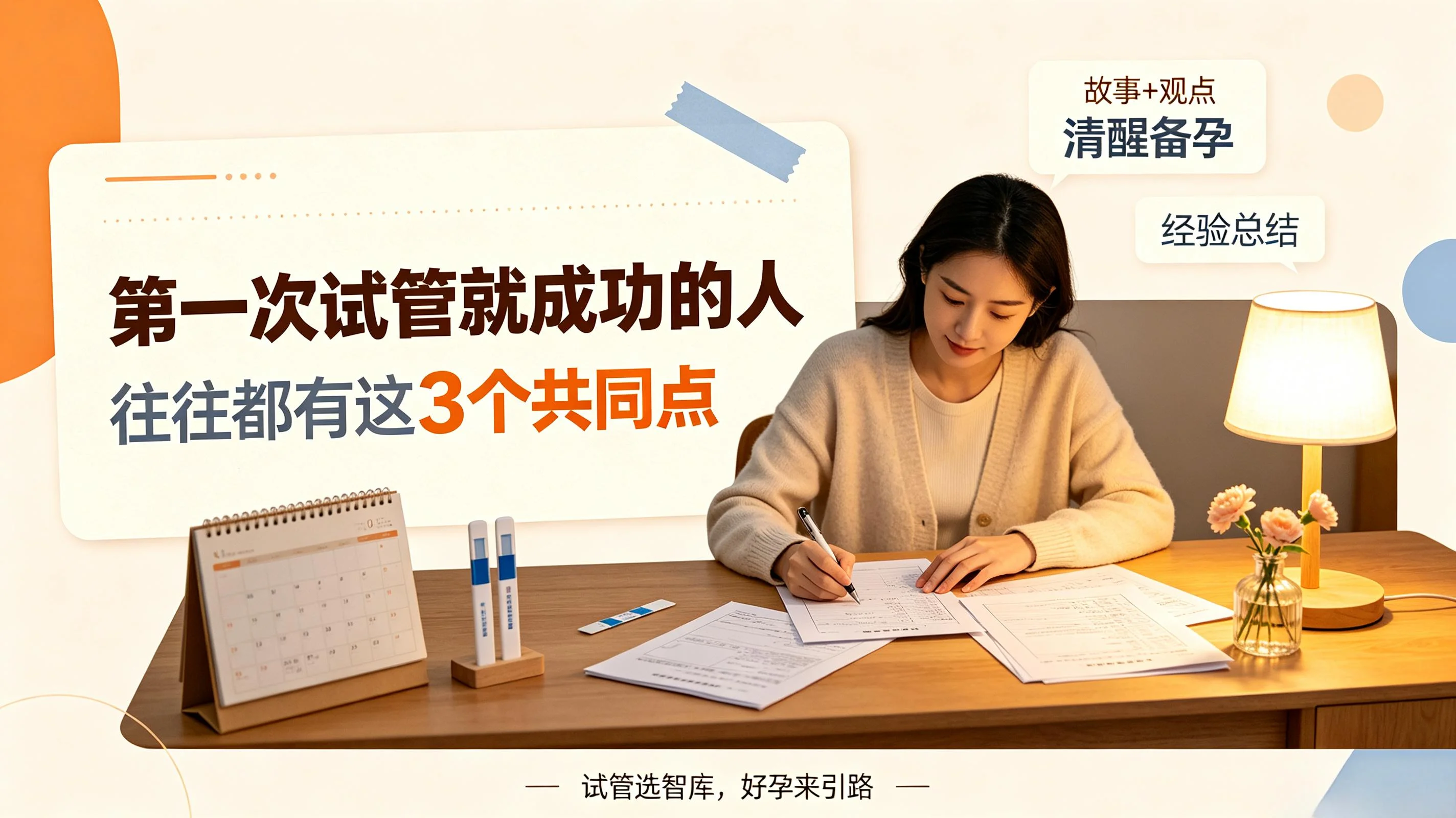 第一次试管就成功的人,往往都有这 3 个共同点 第一次试管就成功的人,往往都有这 3 个共同点