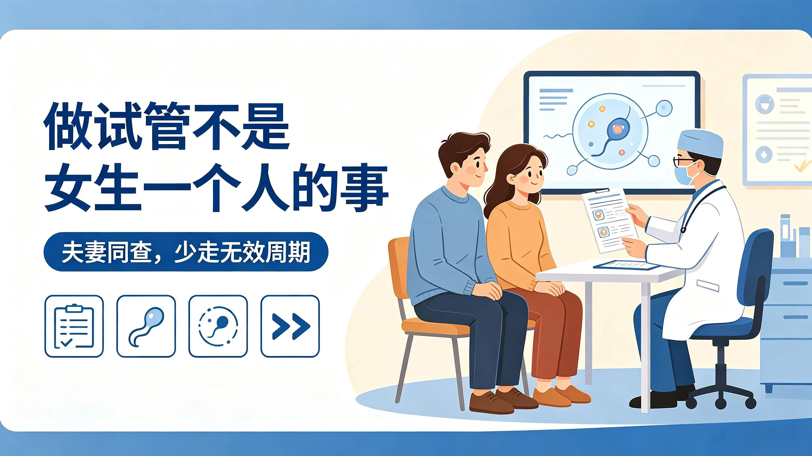 做试管千万别只查女生！无数备孕翻车，都栽在“单方面检查”上