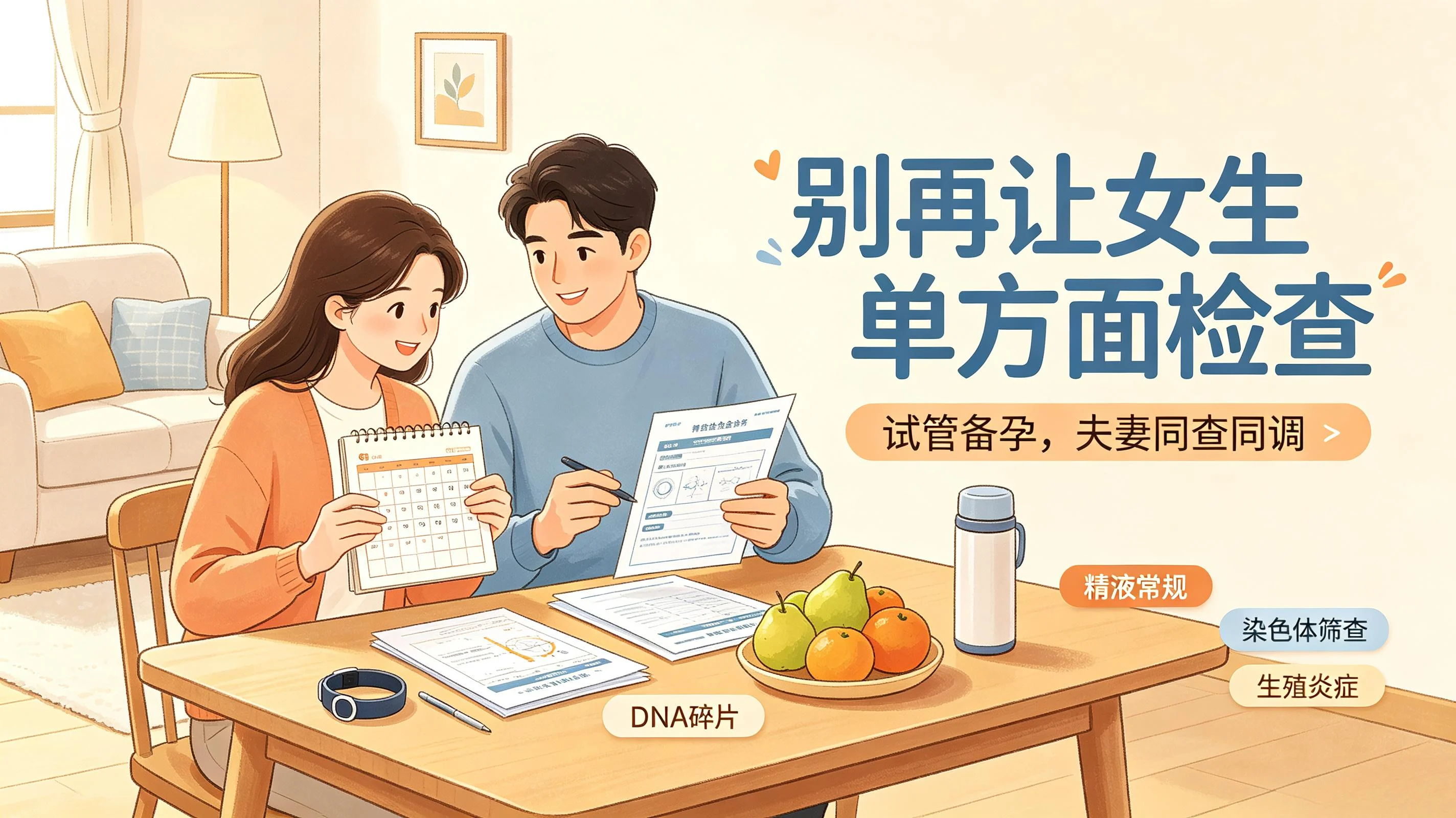 做试管千万别只查女生！无数备孕翻车，都栽在“单方面检查”上(1)