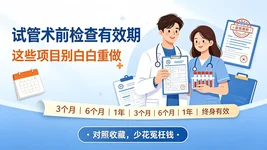 试管术前检查有效期清单！别再白白花钱重做检查