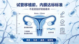 试管移植内膜多少算达标？很多人移植失败，根本不是胚胎问题